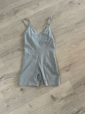 Gray Athletic Short Romper